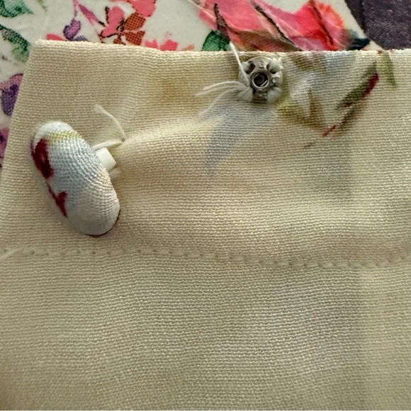 Vintage Depeche ModeChic Floral Maxi Dress in Cream and Pink - Picture 8 of 10